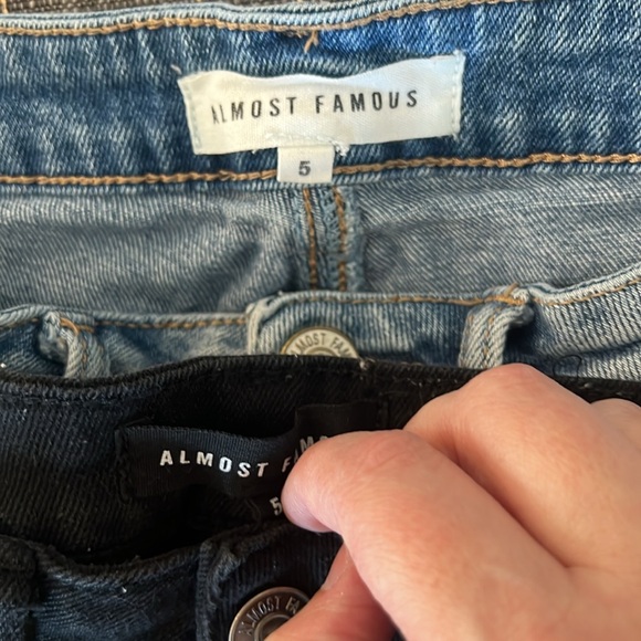 2 Pack! Almost Famous Denim Shorts - Juniors 5 - Picture 6 of 6